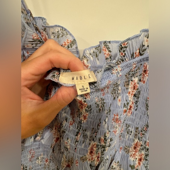 Mable Floral Smocked Ruffle Midi Dress - Picture 8 of 8